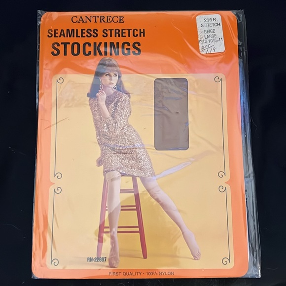 Vintage 4 Pairs Thigh Highs Panty Hose Lot size 10 & 10 1/2 - Picture 2 of 7